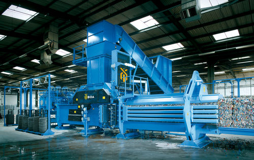 Prensa de balas para residuos - D225 series - BOA RECYCLING EQUIPMENT BV - para textiles / para madera / horizontal