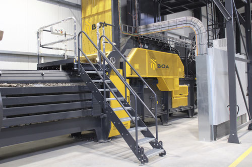 Prensa de balas para residuos - D130, D100 series - BOA RECYCLING EQUIPMENT BV - horizontal / de canal / automática