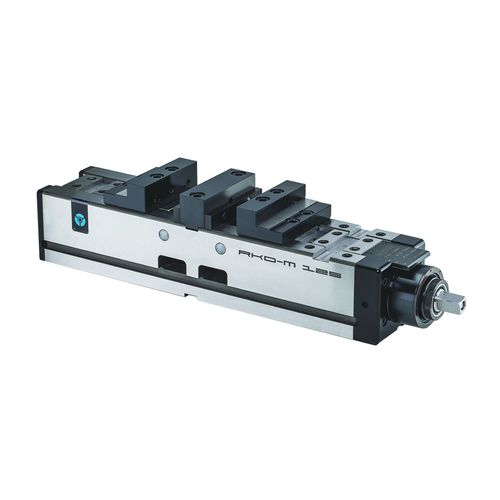 Mordaza de sujeción doble - RKD-M - RÖHM GmbH - para máquina herramienta / manual / horizontal