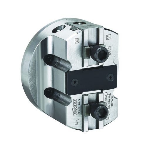 Mandril de torno automático - KFD-G - RÖHM GmbH - 2 mordazas / sin paso central / de pinza