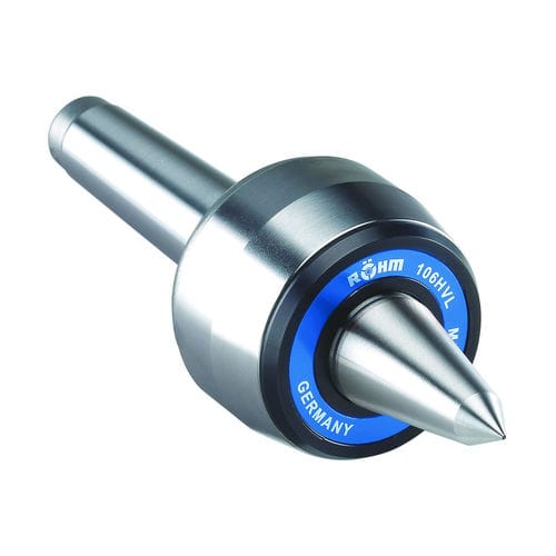 Contrapunto giratorio - HVL Pro - RÖHM GmbH - con punta alargada / para torno / para rectificadora