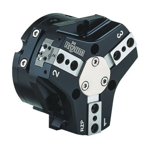 Pinza de prensión neumática - RZP-64 - RÖHM GmbH - angular / de 3 mandíbulas / para robot industrial