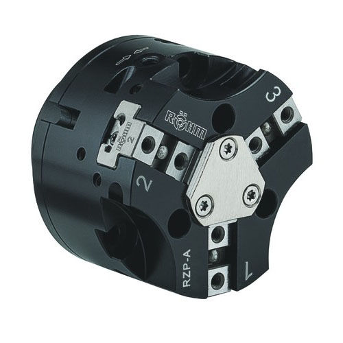 Pinza de prensión neumática - RZP-A 64 - RÖHM GmbH - angular / de 3 mandíbulas / de manipulación