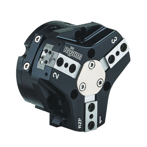 Pinza de prensión neumática - RZP-80 - RÖHM GmbH - angular / de 3 mandíbulas / para robot industrial