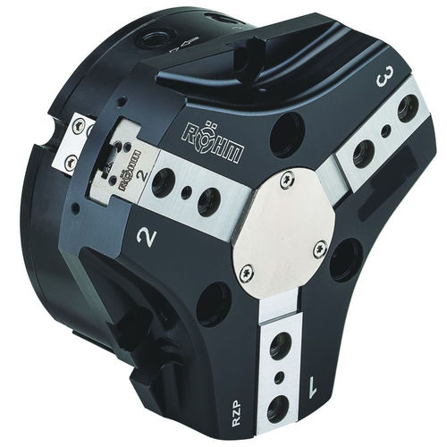 Pinza de prensión neumática - RZP-200 - RÖHM GmbH - angular / de 3 mandíbulas / para robot industrial