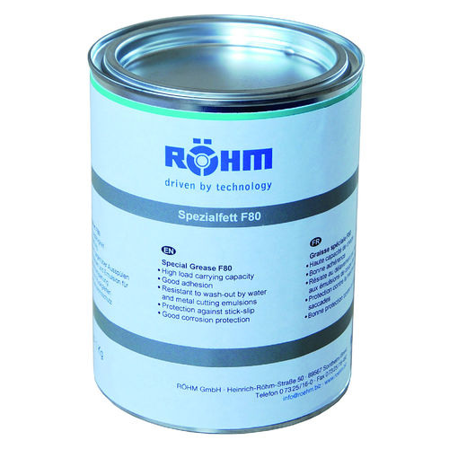 Grasa de lubricación - F80 - RÖHM GmbH - para mandril / industrial