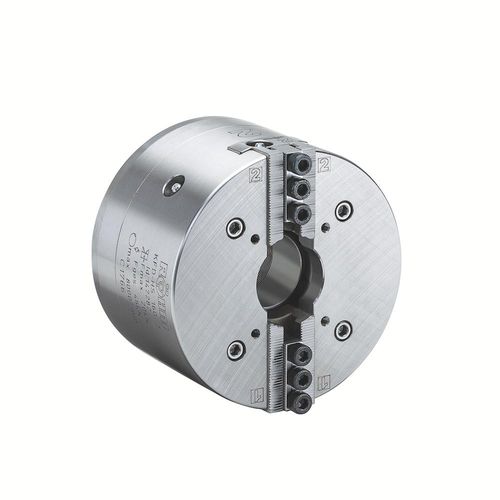 Mandril de torno automático - 147281 - RÖHM GmbH - 2 mordazas / con centro hueco / para mecanizado