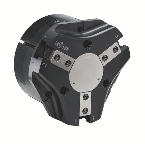 Pinza de prensión neumática - RZP-300 - RÖHM GmbH - angular / de 3 mandíbulas / para robot industrial