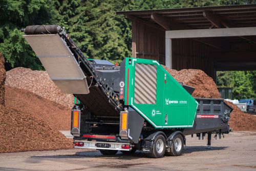 Destrozador primario - AXTOR series - HANTSCH SAS - de 1 eje / para madera / compacto