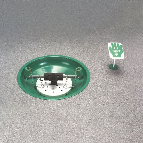 Lavaojos montado sobre banco - LAB-85GS/T - Hughes Safety Showers - para entorno peligroso / de interior / para laboratorio