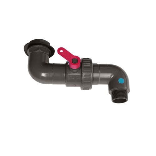 Válvula de bola - 02 23 185 1916 - Hughes Safety Showers - manual / resistente a los productos químicos / para depósito