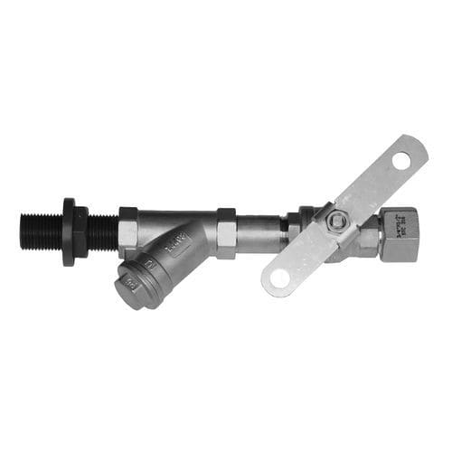 Válvula de bola - 02 51 075 1859 - Hughes Safety Showers - manual / higiénica / de acero inoxidable