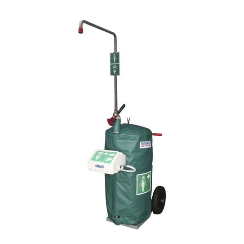 Ducha de seguridad móvil - STD-J-40K/45G - Hughes Safety Showers - de interior / de exterior / para entorno peligroso