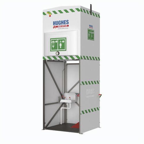ducha de seguridad de pie - Hughes Safety Showers