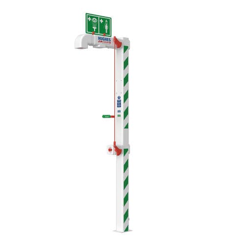 Ducha de seguridad de pie - EXP-EJ-5GS/10G - Hughes Safety Showers - para entorno peligroso / de interior / de exterior