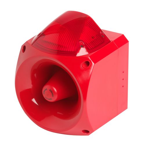 Difusor de alarma sonora con avisador luminoso de LED - Alarms - Hughes Safety Showers - con luz de señalización