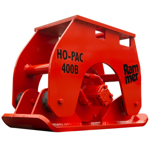 Plancha vibradora de marcha de avance - Ho-Pac 400B - RAMMER - para excavadora / para hincaestacas