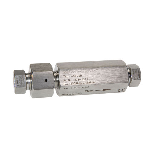 Válvula de retención de globo - 65BC series  - Maximator GmbH - de bolas / para gas / roscada