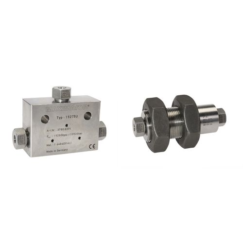 Racor hidráulico - 152 series  - Maximator GmbH - de rosca / de acero inoxidable / antivibratorios
