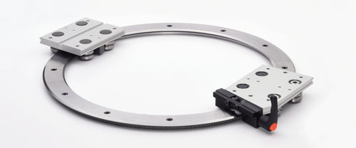 Guía curva con ruedecillas - PRT2  - HepcoMotion - reglable / de acero inoxidable