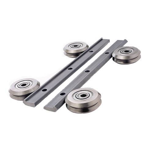 Guía lineal de rodillos - DUALVEE® - HepcoMotion - de patín / reglable / para alta temperatura
