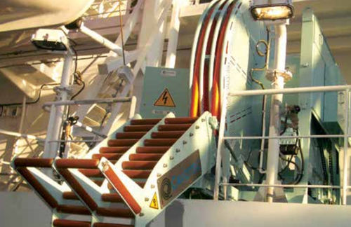 Enrollador para cable eléctrico - PoweAMPReel  - Cavotec - para aplicaciones marinas / fijo / 1 conductor