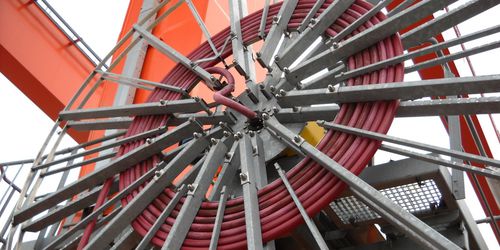 Enrollador de cables - Cavotec - motorizado / para obra de construcción / para minas