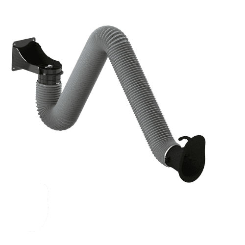 Brazo de extracción fijo - AKROBAT PRO - Bomaksan Industrial Air Filtration Systems - flexible / para polvo / de aspiración