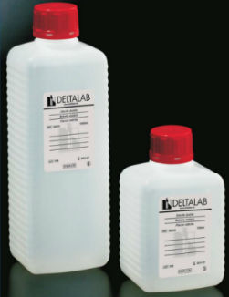 Botella de polipropileno - Normax - Fábrica de Vidro Científico - con tapón