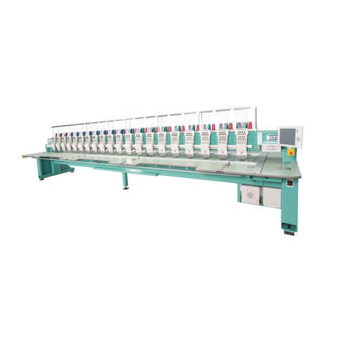 Máquina bordadora multicabezal - TMCS-VF series - Tajima - con 9 agujas / CNC / plana