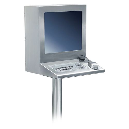 Terminal táctil - Pedestal - Strongarm Designs - de kiosco / para interfaz operador