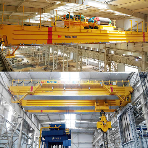 Puente grúa monorriel - Henan Weihua Heavy Machinery Co., Ltd - de riel doble / a medida / para la elevación de metal en fusión
