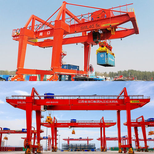 Pórtico portátil - smart port - Henan Weihua Heavy Machinery Co., Ltd - de descarga de buque / para contenedores