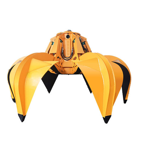Pulpo electrohidráulico - Henan Weihua Heavy Machinery Co., Ltd - orange peel / para chatarra / con 6 garras