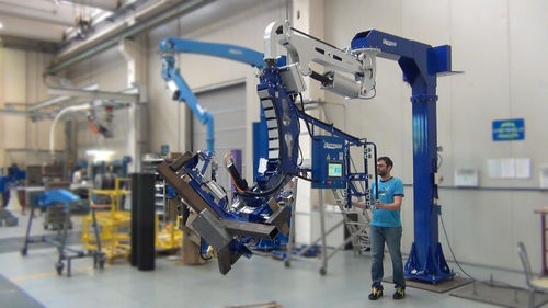 Manipulador eléctrico - FAMATEC - de columna / ergonómico / con mando electrónico