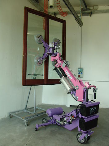 Robot de instalación de vidrio autopropulsada - FAMATEC
