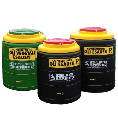 Depósito para aceite usado - QUIOIL - Emiliana Serbatoi - para aceite mineral / para aceite vegetal / de polietileno