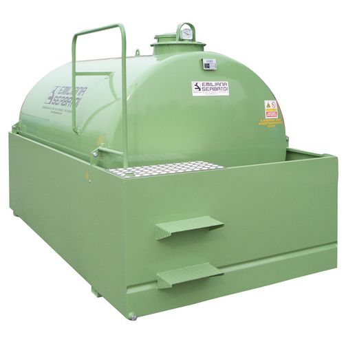 Depósito de almacenaje - SE HD-Tank - Emiliana Serbatoi - para aceite usado / de acero al carbono / cilíndrico