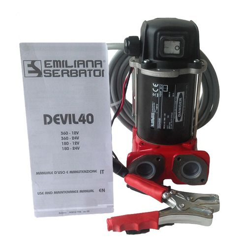 Bomba de paletas - DEVIL 40 - Emiliana Serbatoi - de combustible / con motor DC / autocebante