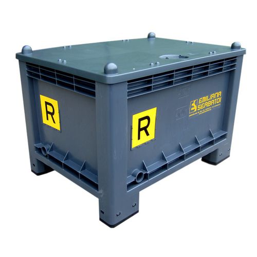 Caja-palé de resina - Cargopallet - Emiliana Serbatoi - para baterías usadas / apilable / grande