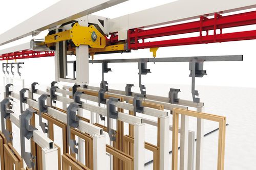 Transportador con cadena - Cefla Finishing - monorriel / aéreo / de carga