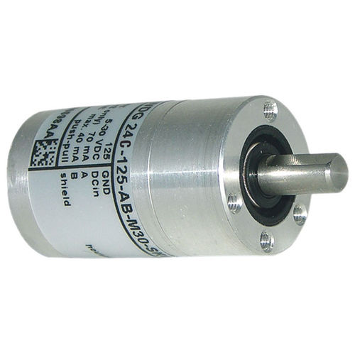 Encoder rotativo incremental - WDG 24C - Wachendorff Automation GmbH & Co. KG - de efecto hall / con eje macizo / con brida sincro