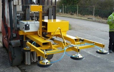 Elevador de ventosas para placa de vídrio - Kilner Vacuumation - pivotante