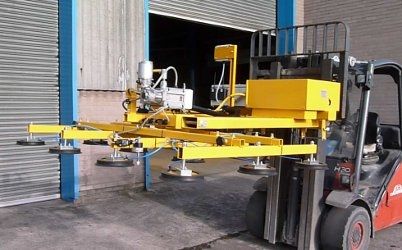 Elevador de ventosas para placa de vídrio - max. 130 kg - Kilner Vacuumation - pivotante