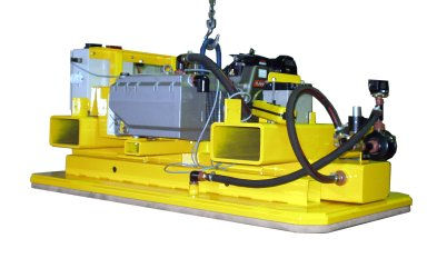 Elevador de ventosas para placa de hormigón - Kilner Vacuumation - para cargas pesadas / horizontal / diésel