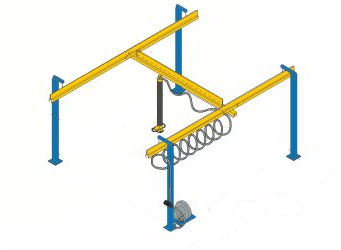 Puente grúa apoyada - KV-H - Kilner Vacuumation