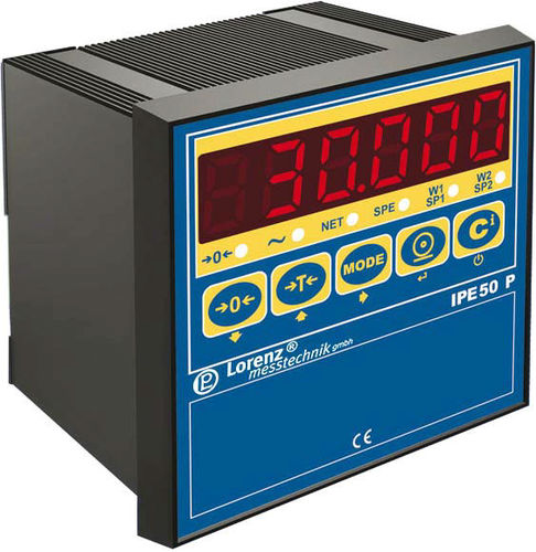 Indicador de pesaje digital - IPE50 Panel - Lorenz Messtechnik - con visualizador led / empotrable / Profibus