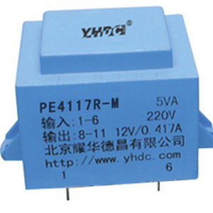 Transformador de alimentación eléctrica - PE4117R-M - YHDC Dechang Electric - encapsulado / monofásico / con CI