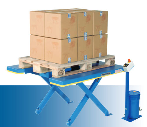 Mesa elevadora con tablero en E - Ergo-E series - Gruse Maschinenbau - de tijera / hidráulica / eléctrica