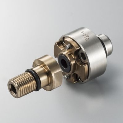 Racor giratorio para aceite - ESX20M-L - RIX Europe - de pasos múltiples / para máquina herramienta / de acero inoxidable